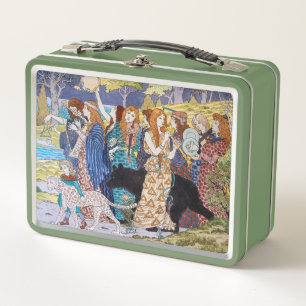 Eugene Grasset - Harmonie Dekoratives Panel Metall Brotdose