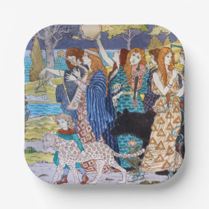 Eugene Grasset - Harmonie-Dekorpanel Pappteller
