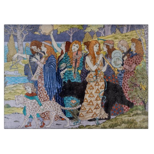 Eugene Grasset - Harmonie Dekorpanel Schneidebrett (Vorderseite)