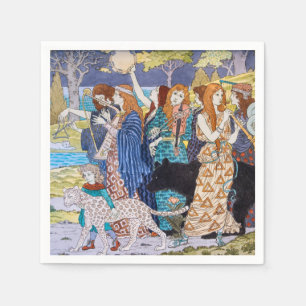 Eugene Grasset - Harmonie Dekorpanel Serviette