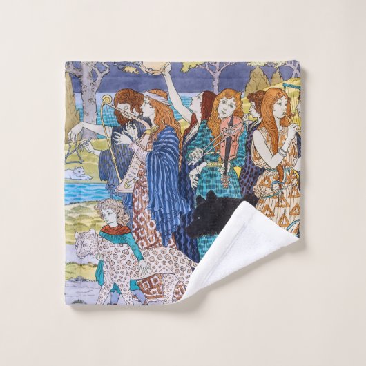 Eugene Grasset - Harmonisches Dekorationspanel Badhandtuch Set (Waschlappen)