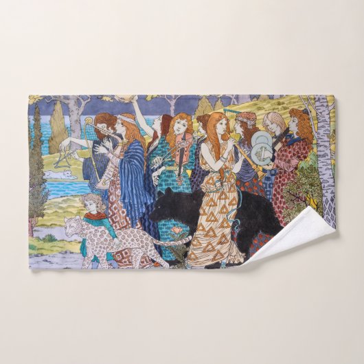 Eugene Grasset - Harmonisches Dekorationspanel Badhandtuch Set (Handtuch)