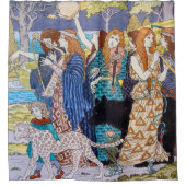 Eugene Grasset - Harmonisches Dekorationspanel Duschvorhang (Vorderseite)