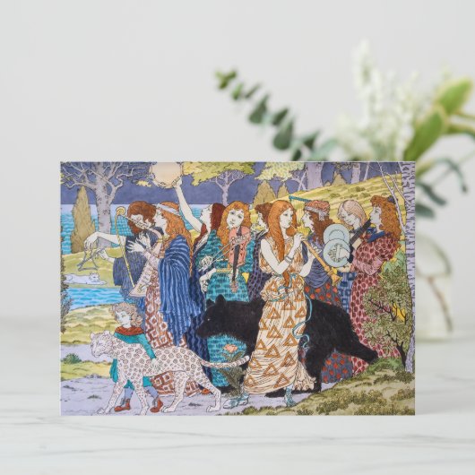 Eugene Grasset - Harmonisches Dekorationspanel Einladung (Stehend Vorderseite)