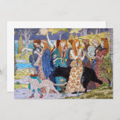 Eugene Grasset - Harmonisches Dekorationspanel Einladung (Vorne/Hinten)