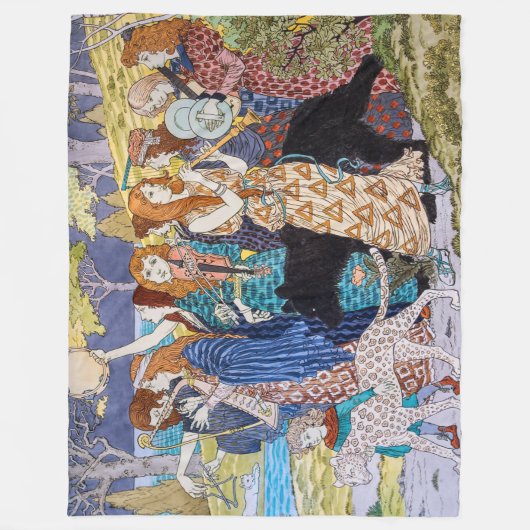 Eugene Grasset - Harmonisches Dekorationspanel Fleecedecke (Vorderseite)