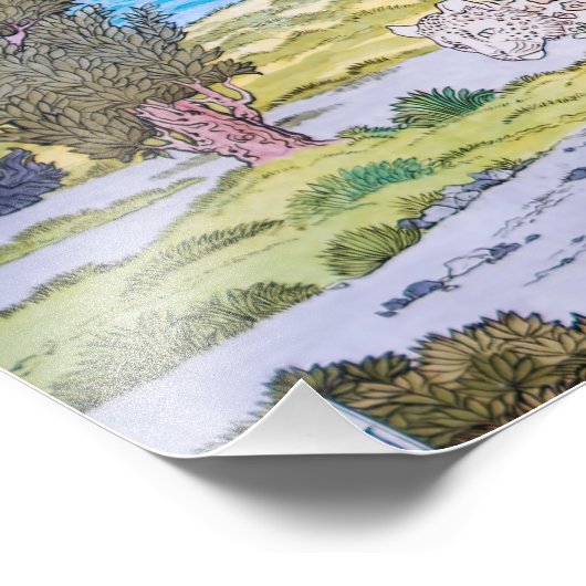 Eugene Grasset - Harmonisches Dekorationspanel Fotodruck (Ecke)