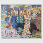 Eugene Grasset - Harmonisches Dekorationspanel Geschenkpapier (Flach)