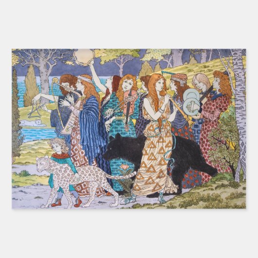 Eugene Grasset - Harmonisches Dekorationspanel Geschenkpapier Set (Vorderseite 2)