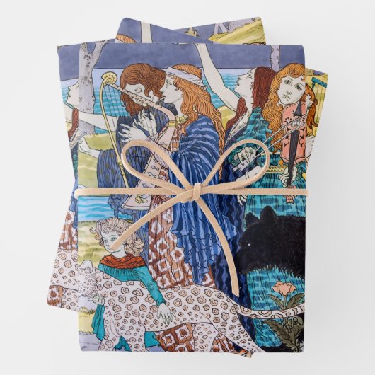 Eugene Grasset - Harmonisches Dekorationspanel Geschenkpapier Set (Beispiel)