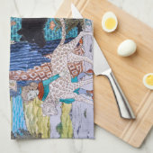 Eugene Grasset - Harmonisches Dekorationspanel Geschirrtuch (Viertel Falte)