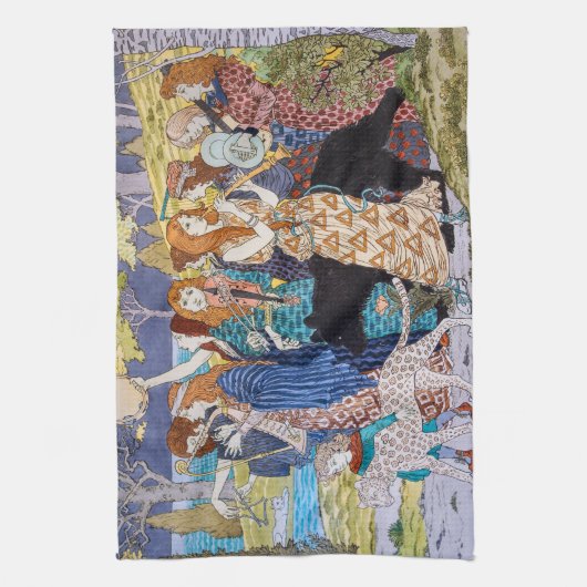 Eugene Grasset - Harmonisches Dekorationspanel Geschirrtuch (Vertikal)