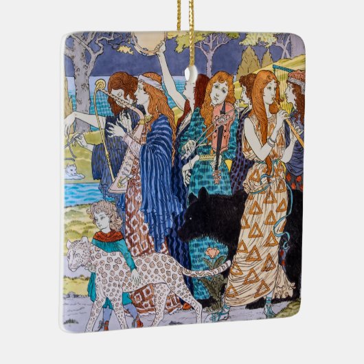 Eugene Grasset - Harmonisches Dekorationspanel Keramikornament (Rechts)