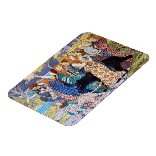 Eugene Grasset - Harmonisches Dekorationspanel Magnet (Linke Seite)