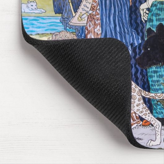 Eugene Grasset - Harmonisches Dekorationspanel Mousepad (Ecke)