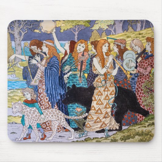 Eugene Grasset - Harmonisches Dekorationspanel Mousepad (Vorne)