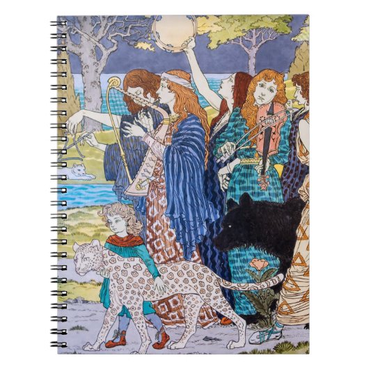 Eugene Grasset - Harmonisches Dekorationspanel Notizblock (Vorderseite)