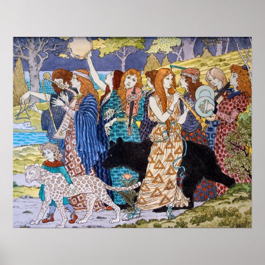Eugene Grasset - Harmonisches Dekorationspanel Poster (Vorne)