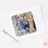 Eugene Grasset - Harmonisches Dekorationspanel Quadratischer Aufkleber (Umschlag)