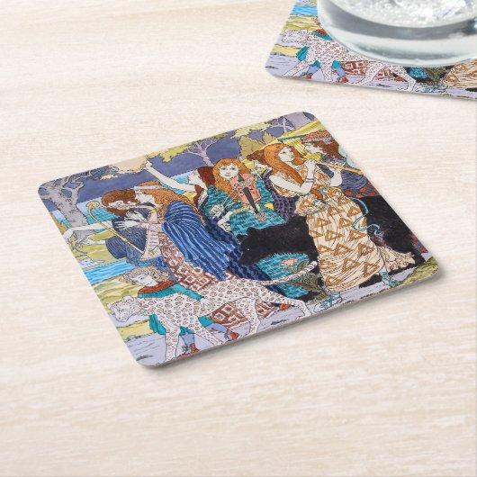 Eugene Grasset - Harmonisches Dekorationspanel Rechteckiger Pappuntersetzer (angewinkelt)