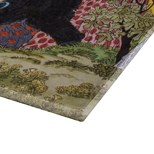 Eugene Grasset - Harmonisches Dekorationspanel Schneidebrett (Ecke)