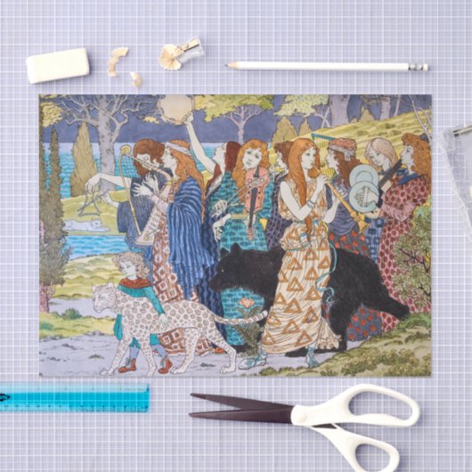 Eugene Grasset - Harmonisches Dekorationspanel Seidenpapier (Handwerk)