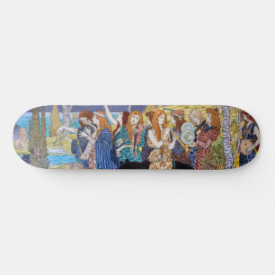 Eugene Grasset - Harmonisches Dekorationspanel Skateboard