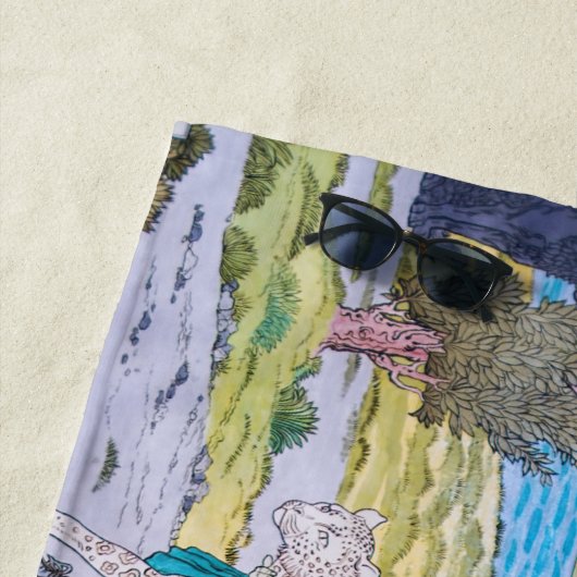 Eugene Grasset - Harmonisches Dekorationspanel Strandtuch (Beispiel)