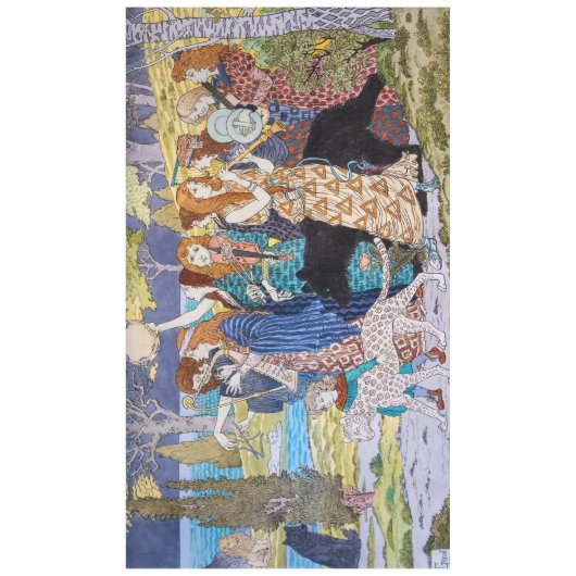 Eugene Grasset - Harmonisches Dekorationspanel Tischdecke (Vorderseite)