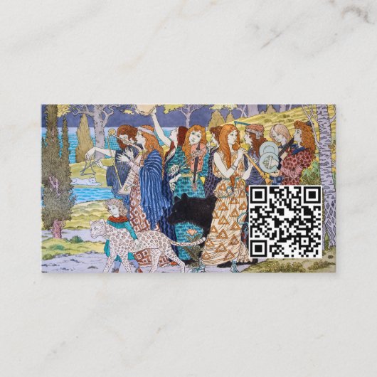 Eugene Grasset - Harmony - QR-Code Visitenkarte (Vorderseite)