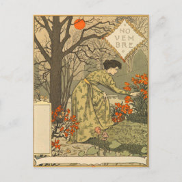 Eugène Grasset November Postkarte
