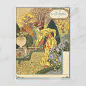 Eugène Grasset octobre Postkarte (Vorderseite)