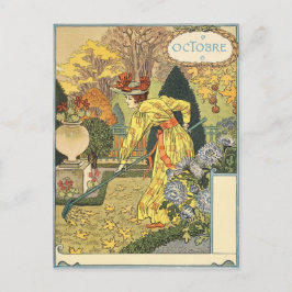 Eugène Grasset octobre Postkarte