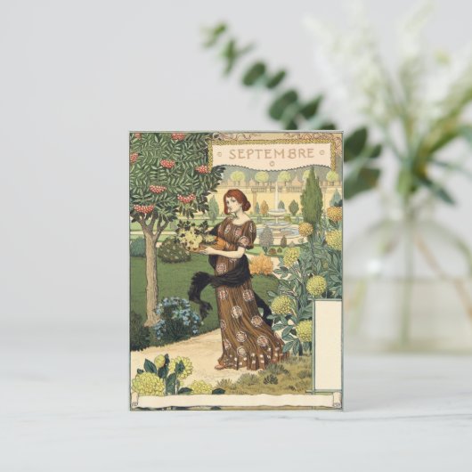 Eugène Grasset septembre Postkarte (Stehend Vorderseite)