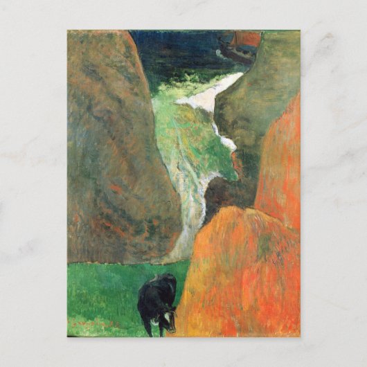Eugène Henri Paul Gauguin - Hover Oberhalb des Aby Postkarte (Vorderseite)