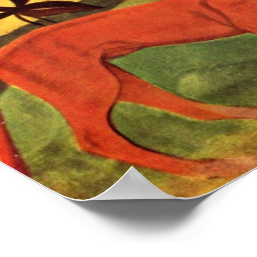 Eugene Henri Paul Gauguin - Joyfulness Poster (Ecke)