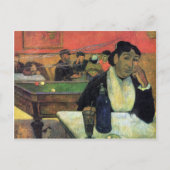 Eugène Henri Paul Gauguin - Madame Ginoux im Café Postkarte (Vorderseite)