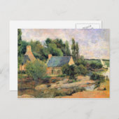 Eugène Henri Paul Gauguin - Washerwomen in Pont-Av Postkarte (Vorne/Hinten)