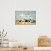 Eugène Louis Boudin Beach Scene Poster (Küche)