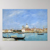 Eugène Louis Boudin Venice, Santa Maria Poster (Vorne)