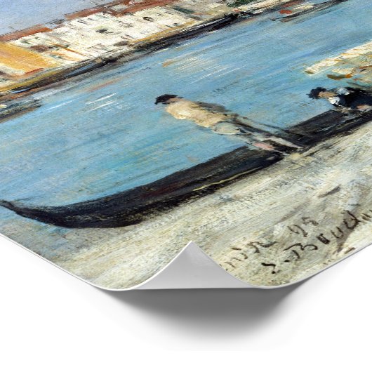 Eugène Louis Boudin Venice, Santa Maria Poster (Ecke)