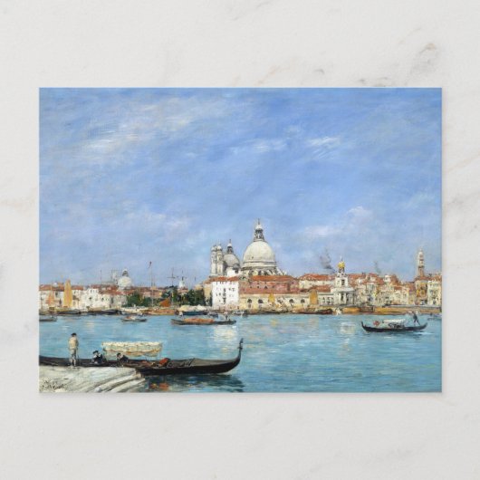 Eugène Louis Boudin Venice, Santa Maria Postkarte (Vorderseite)