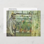 Eugene Manet auf der Isle of Wight, Berthe Morisot Postkarte (Vorne/Hinten)