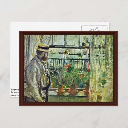 Eugène Manet auf der Isle of Wight Postkarte (Vorne/Hinten)