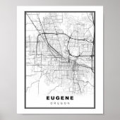 Eugene Map Poster (Vorne)
