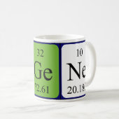 Eugene Namen-Tasse periodischer Tabelle Kaffeetasse (VorderseiteRechts)