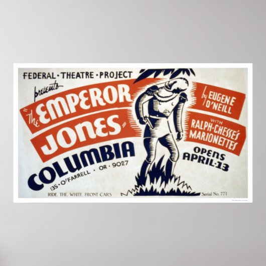 Eugene ONeill Kaiser 1937 WPA Poster (Vorne)