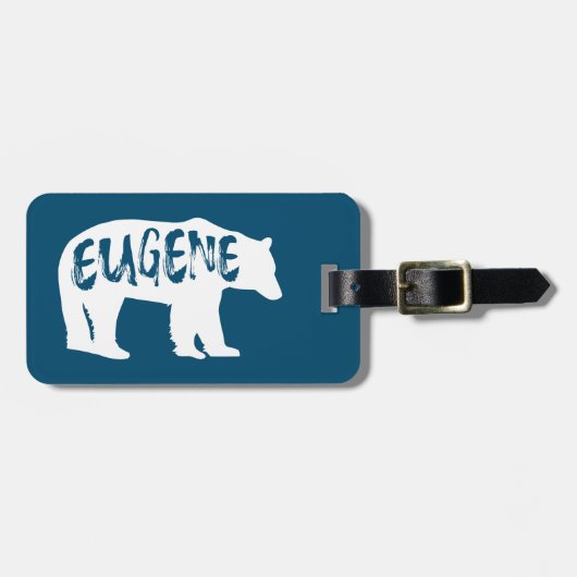 Eugene Oregon Bear Gepäckanhänger (Vorderseite horizontal)