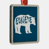 Eugene Oregon Bear Ornament Aus Metall (Rechts)
