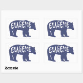 Eugene Oregon Bear Rechteckiger Aufkleber (Blatt)